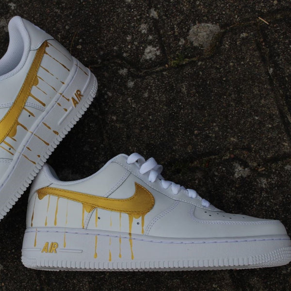 Gold Drip Custom Air Force 1