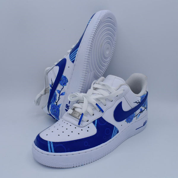 Blue Flower Custom Air Force 1