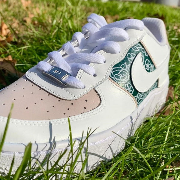 Green Sketch Custom Air Force 1