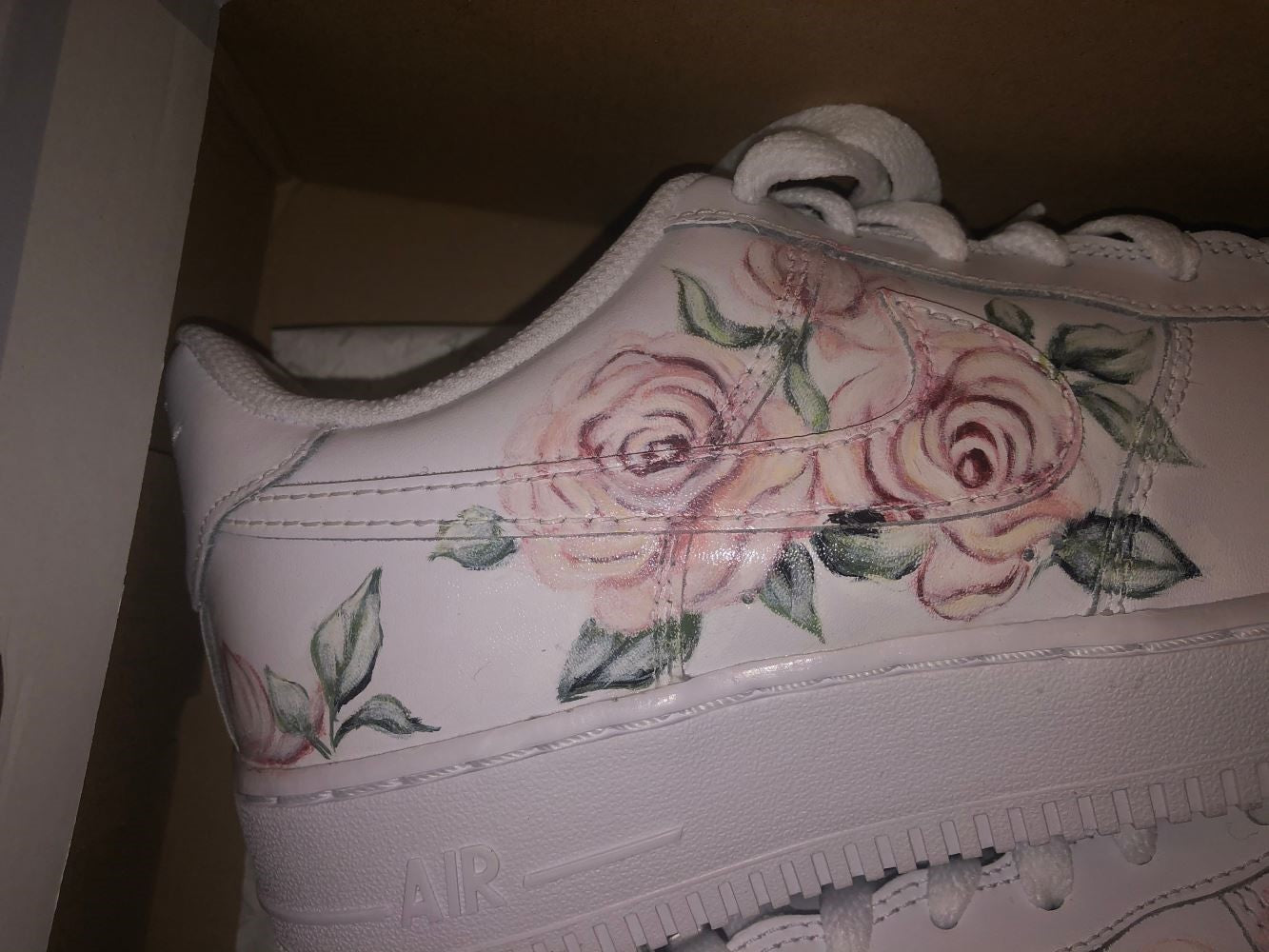 Red Roses Custom Pink Rose Custom Air Force 1 – Unite Custom