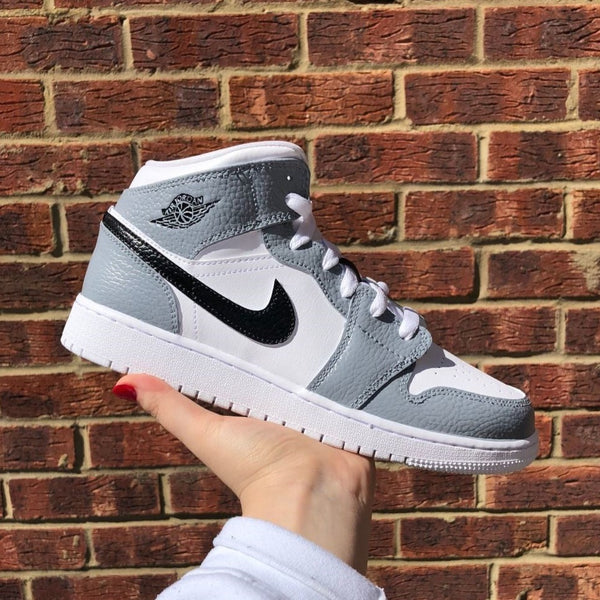 Light Grey Custom Air Jordan 1