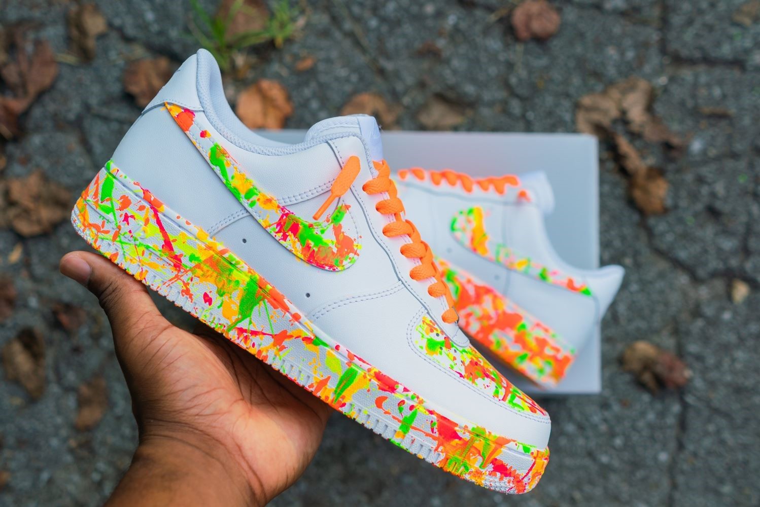 Neon Splatter Custom Air Force 1 â Unite Custom