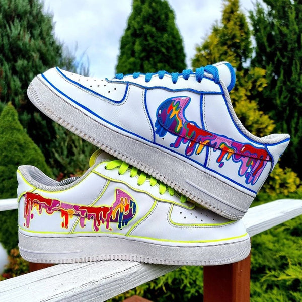 Colourful  Drip Custom Air Force 1