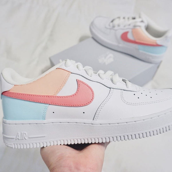 Pastel Color Block Custom Air Force 1