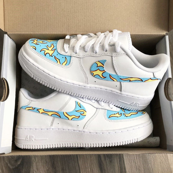 Fire Blue Custom Air Force  1