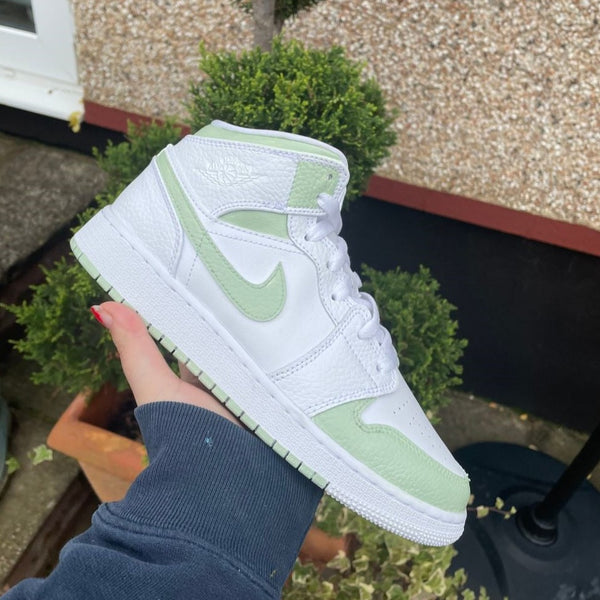 Light Green Custom Air Jordan 1