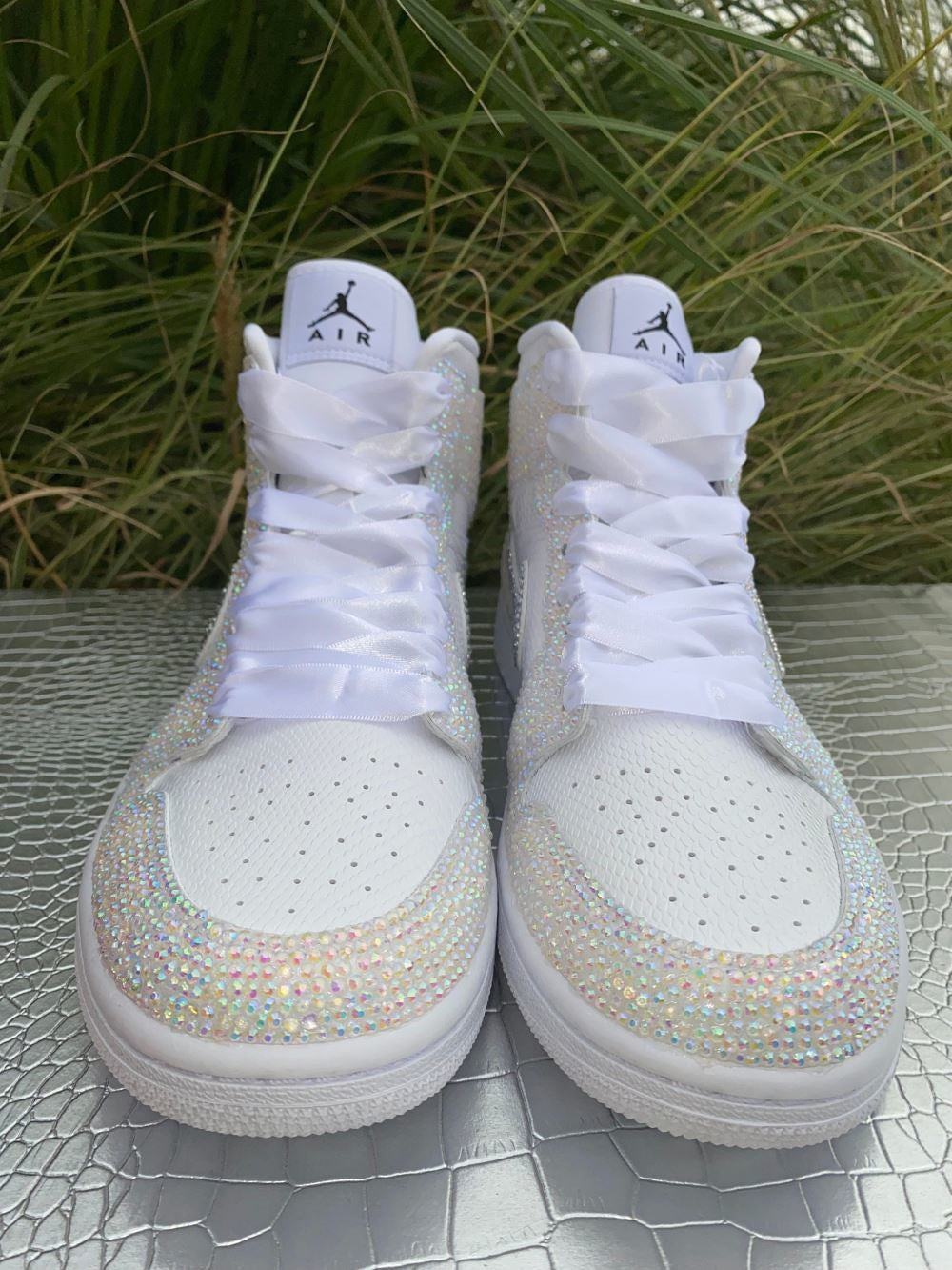 Colorful Blinks Custom Air Jordan 1 x Wedding Sneaker