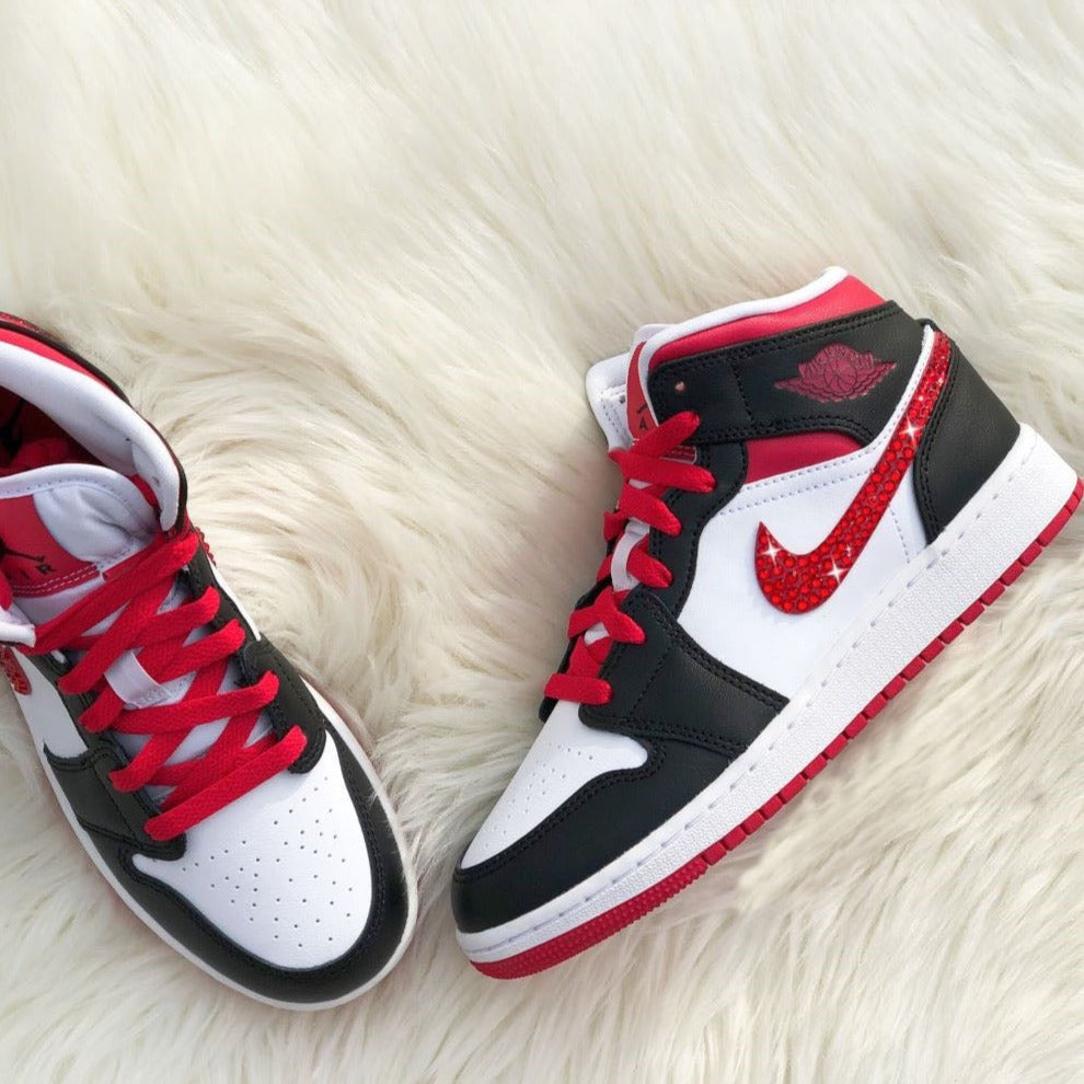 Red Rhinestones Custom Air Jordan 1 – unitecustom