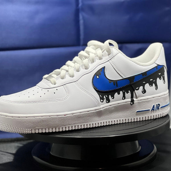 Blue and Black Drop Custom Air Force 1