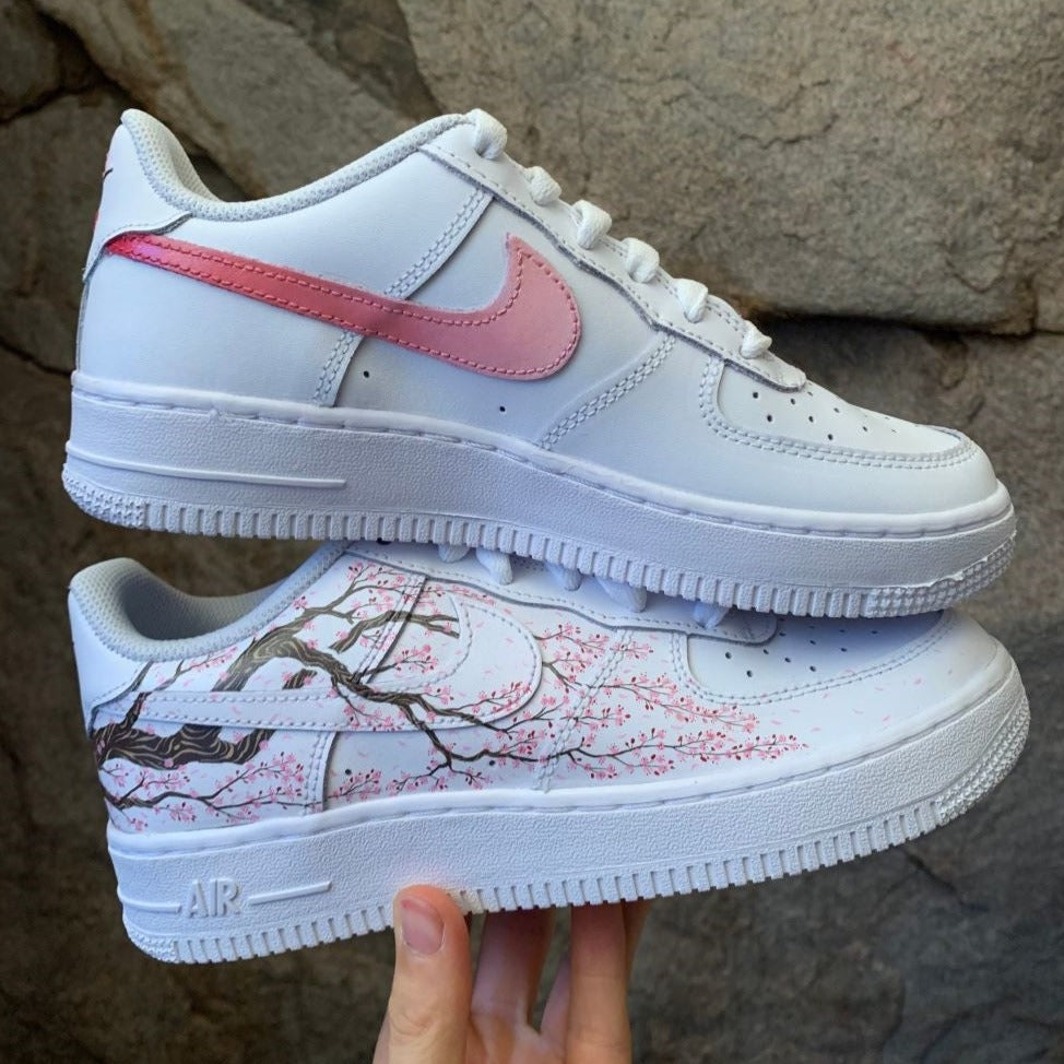 Cherry Pink Custom Air Force 1 â unitecustom