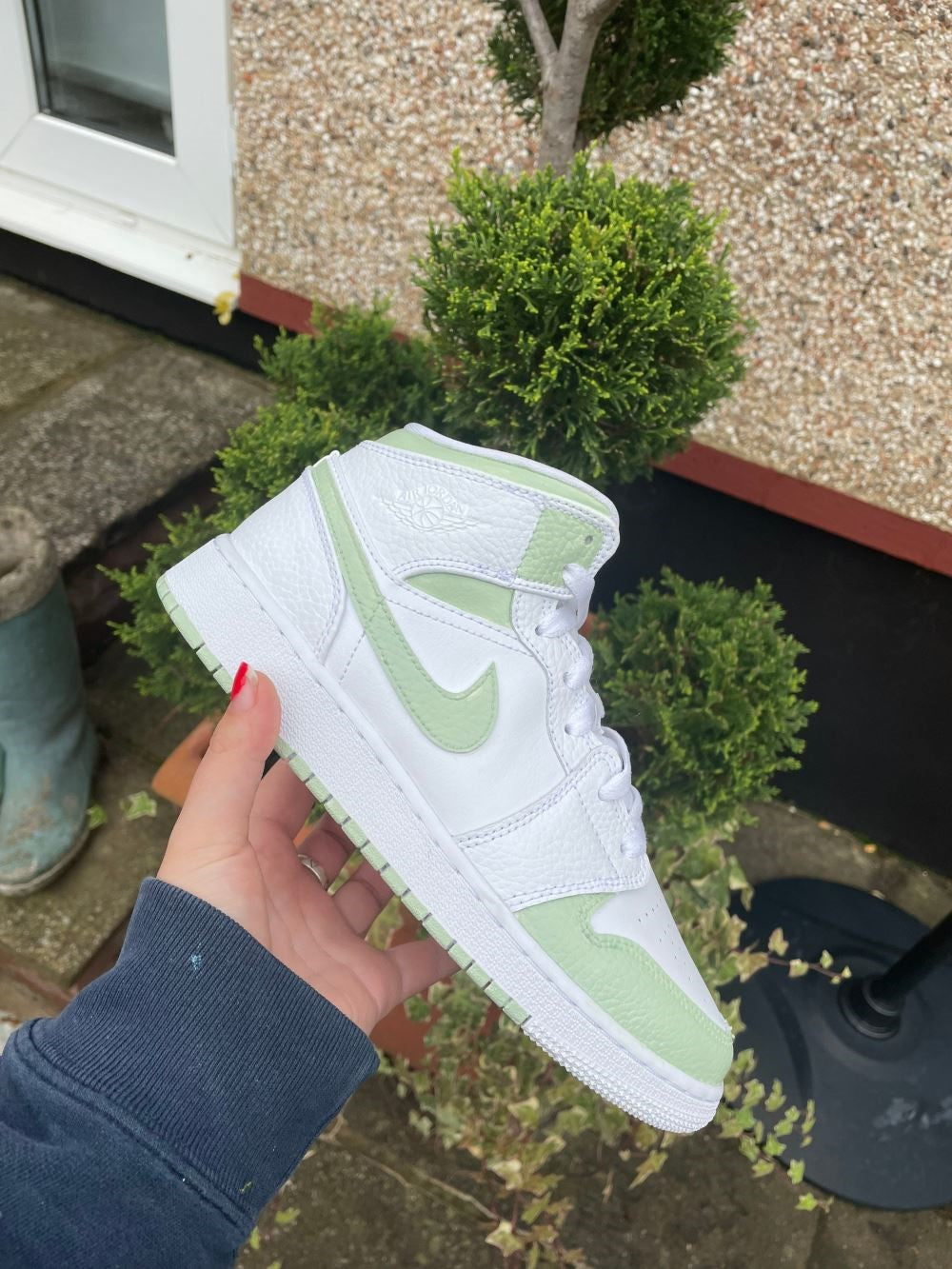 Light Green Custom Air Jordan 1