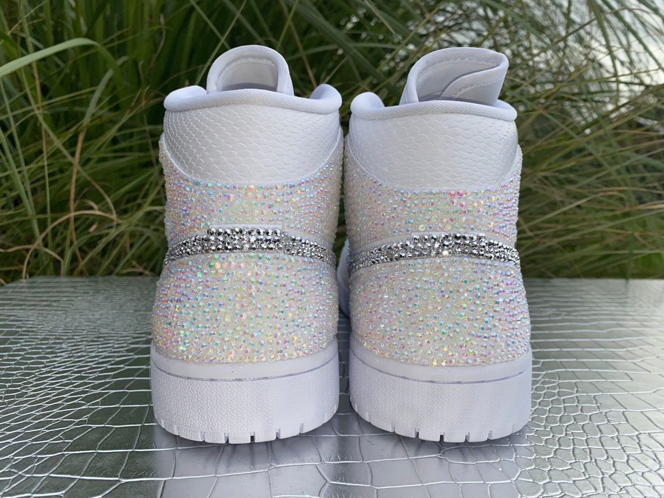 Colorful Blinks Custom Air Jordan 1 x Wedding Sneaker