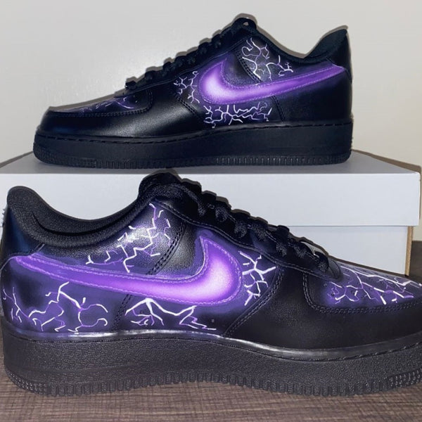 Purple Lightning Custom Air Force 1