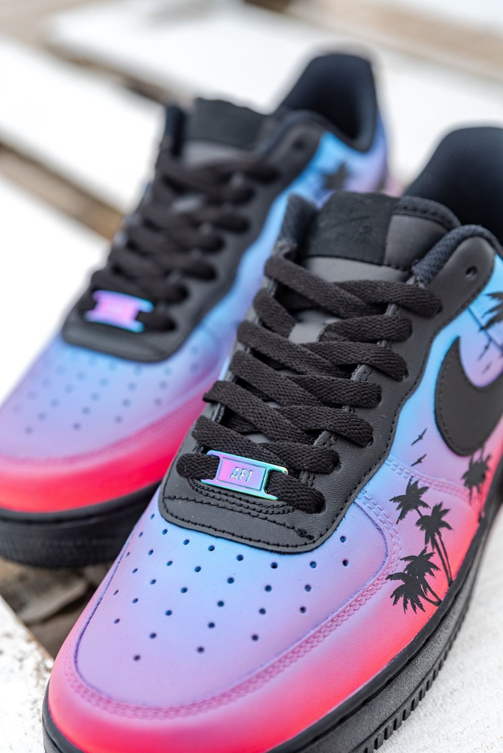 Sunset in Miami Palm Tree Custom Air Force 1 â Unite Custom