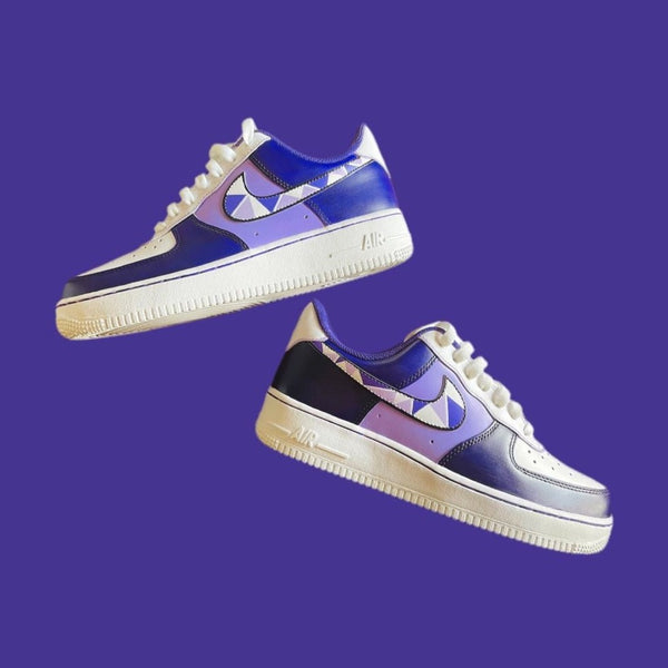 Purple Triangle Custom Air Force 1