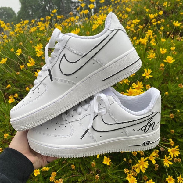 Black Line Custom Air Force 1