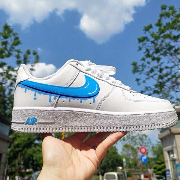 Sky Blue Drip Custom Air Force 1