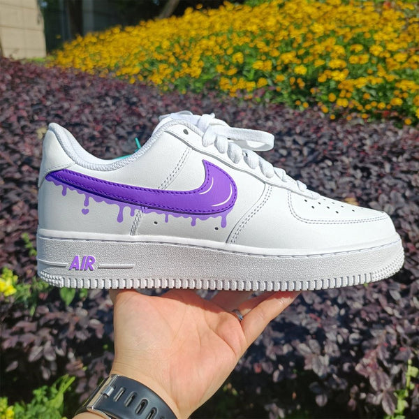 Purple Drip Custom Air Force 1