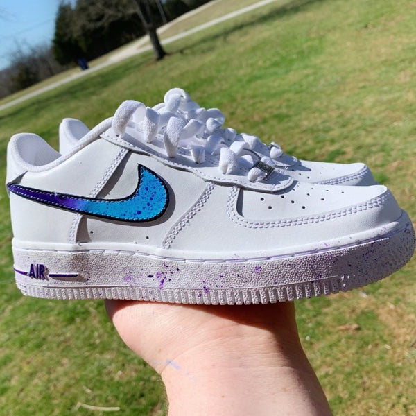 Blue x Purple Fade Custom Air Force 1