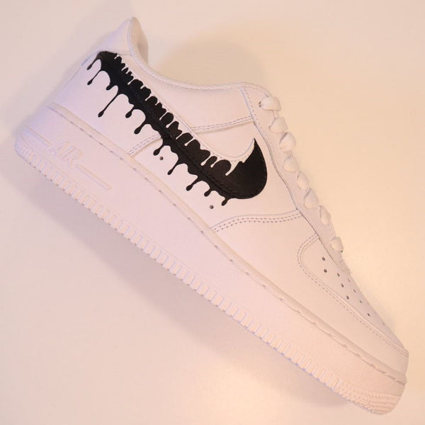 Black-White Drips Custom Air Force 1