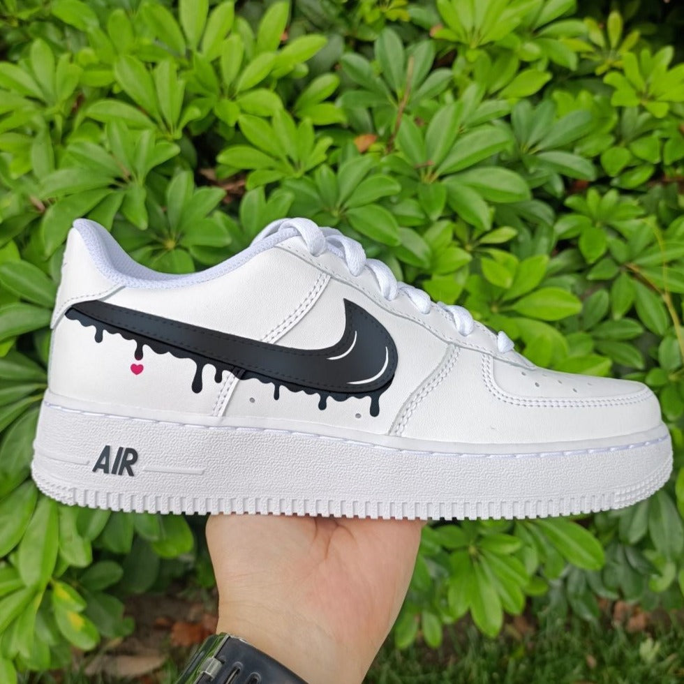 Black Drip Custom Air Force 1 – unitecustom