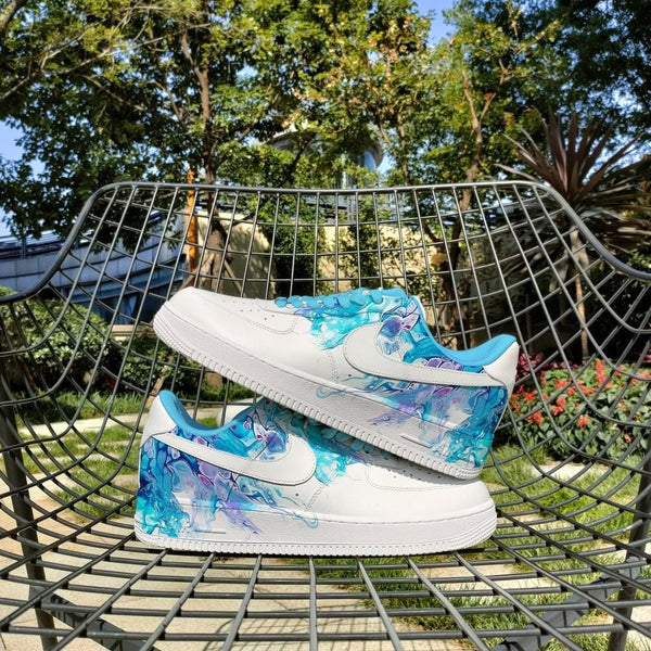 Ocean Blue Gradient Custom Air Force 1
