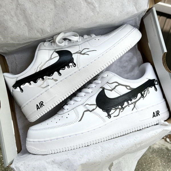 Black Drip Custom Air Force 1