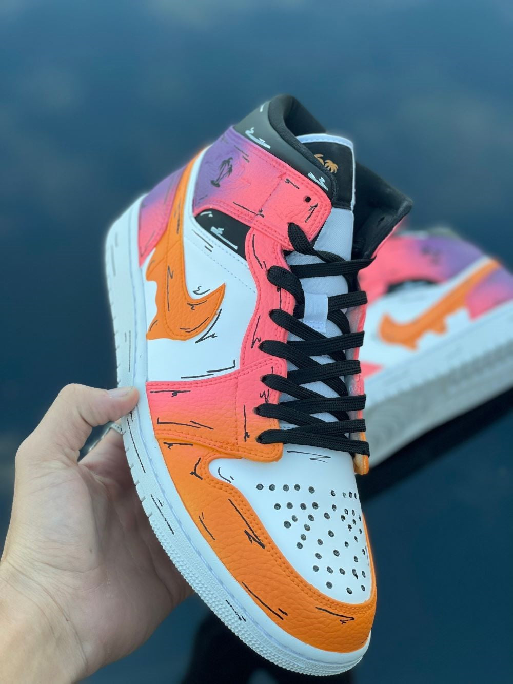 Sunset Drip Custom Air Jordan 1 â Unite Custom