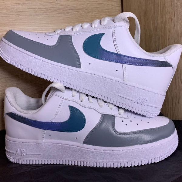 Gray Blue Gradient Custom Air Force 1