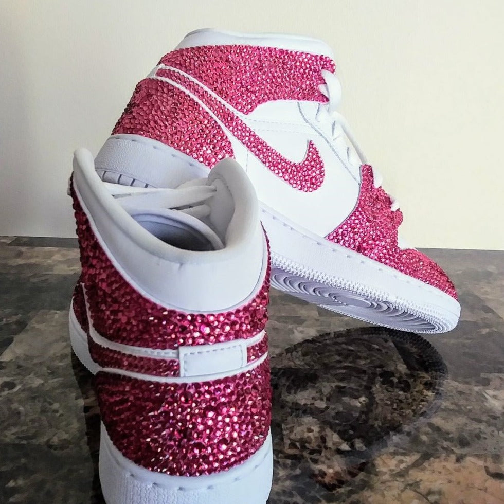 custom jordans pink