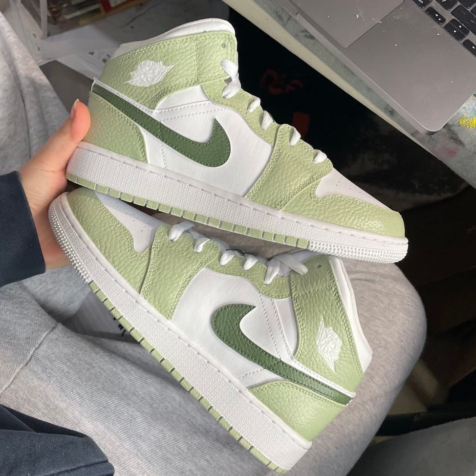 Sage Green Custom Air Jordan 1 – unitecustom