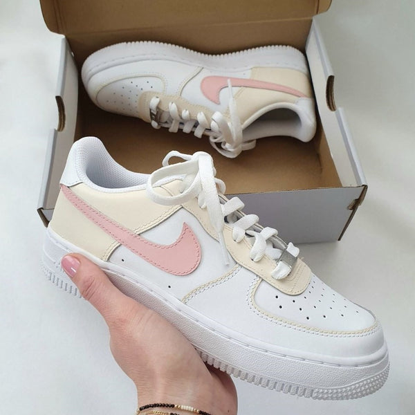 Beige Pink Custom Air Force 1