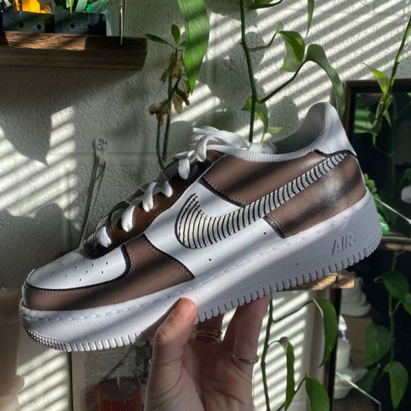Brown Stripes Custom Air Force 1