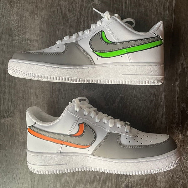 Green&Orange Shadow Custom Air Force 1