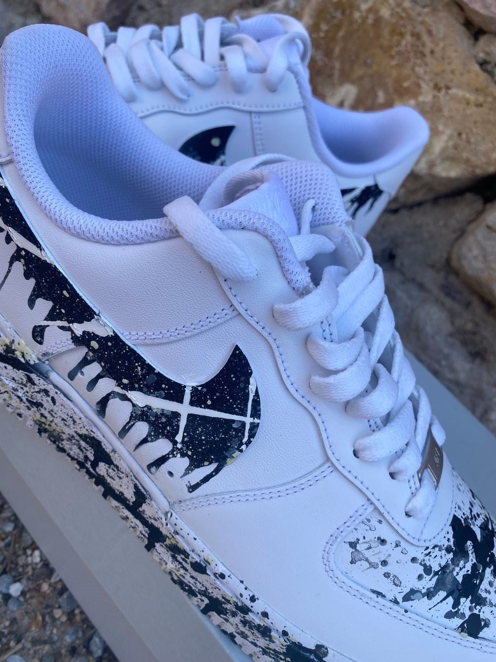 Black Splatter Drip Custom Air Force 1