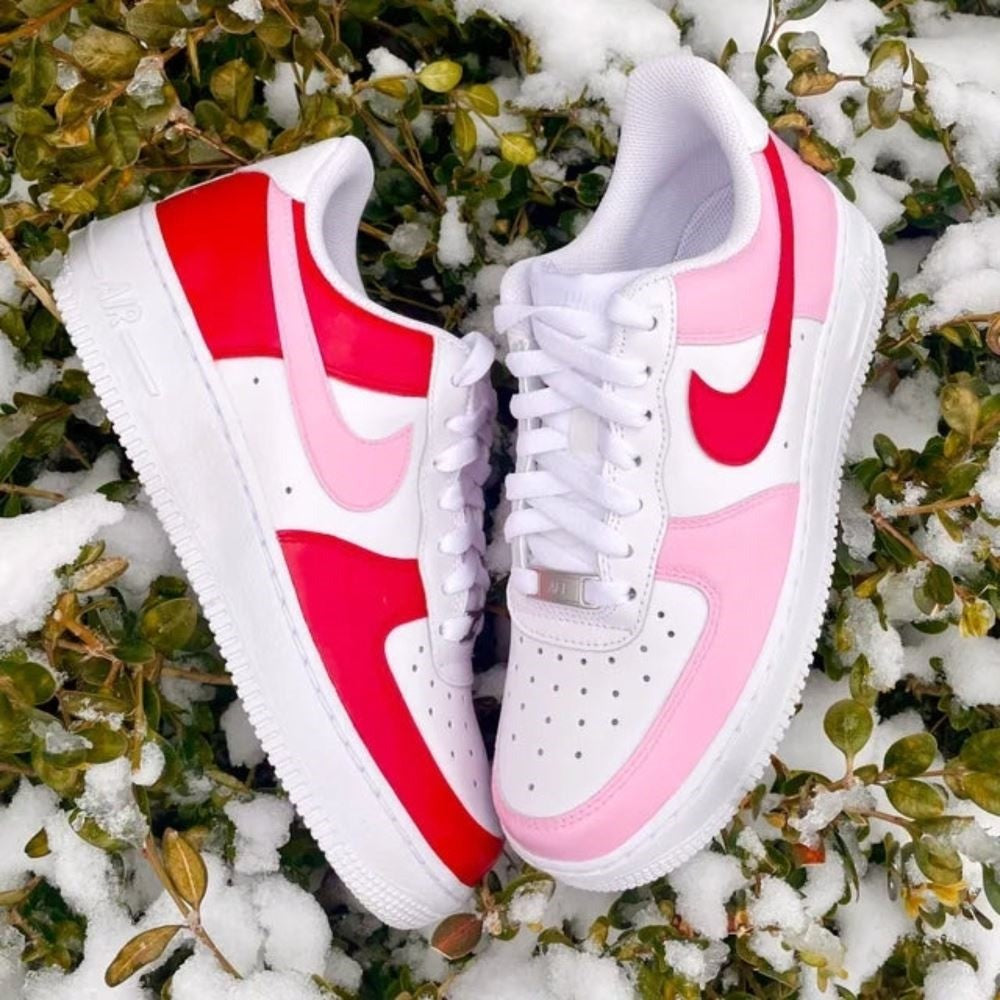 Red-Pink Custom Air Force 1