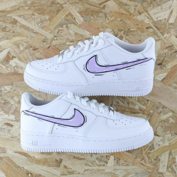 Purple Cartoon Custom Air Force 1