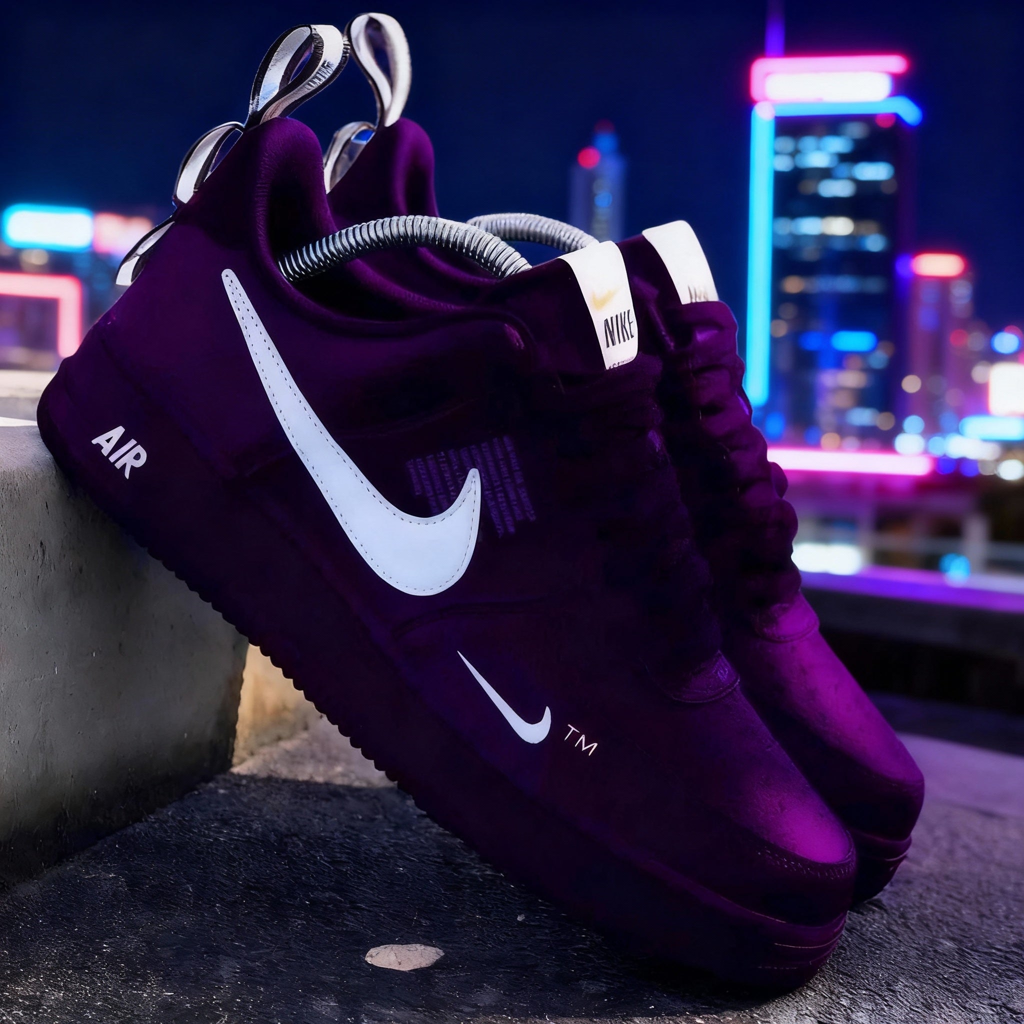 Custom Air Force 1 Purple White