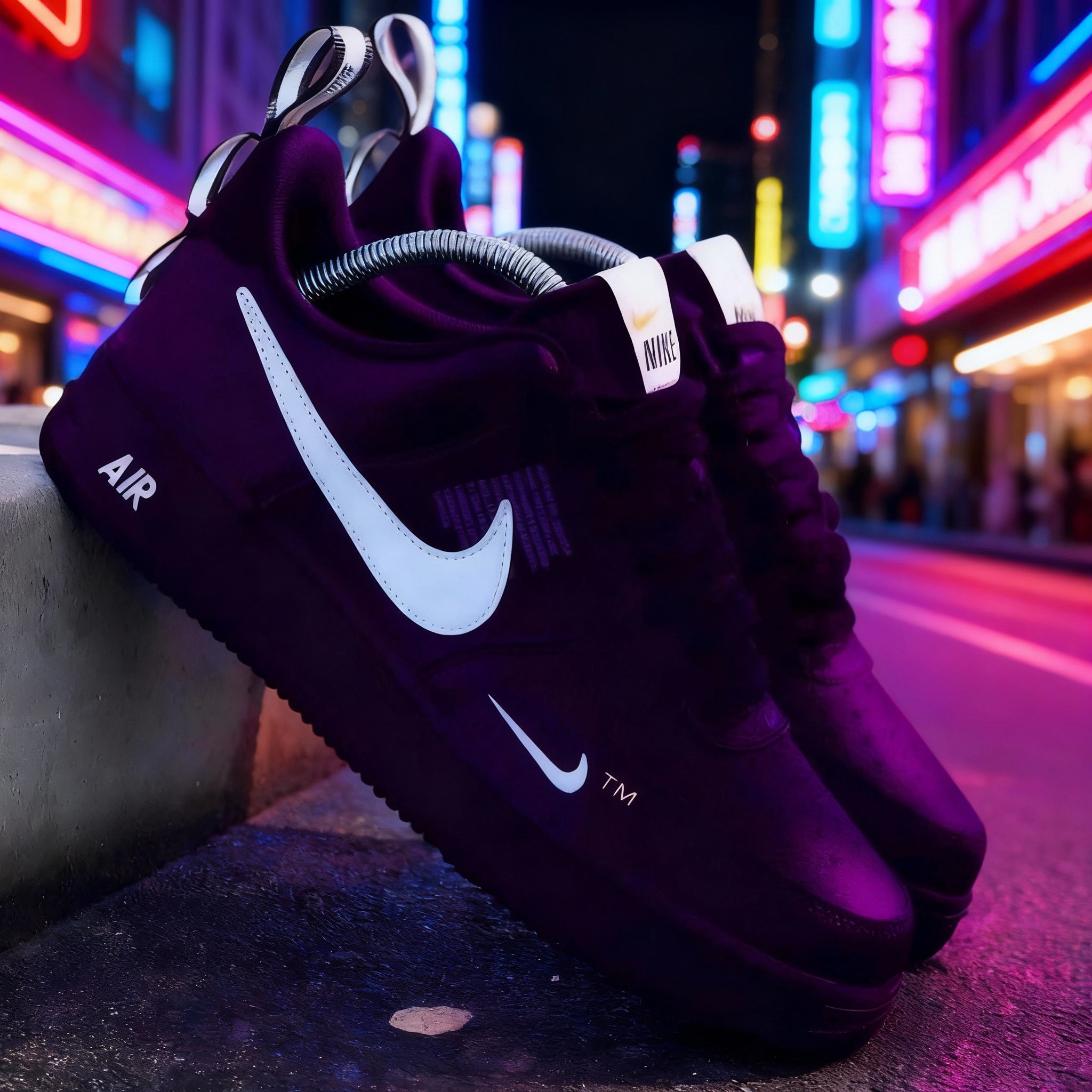 Custom Air Force 1 Purple White