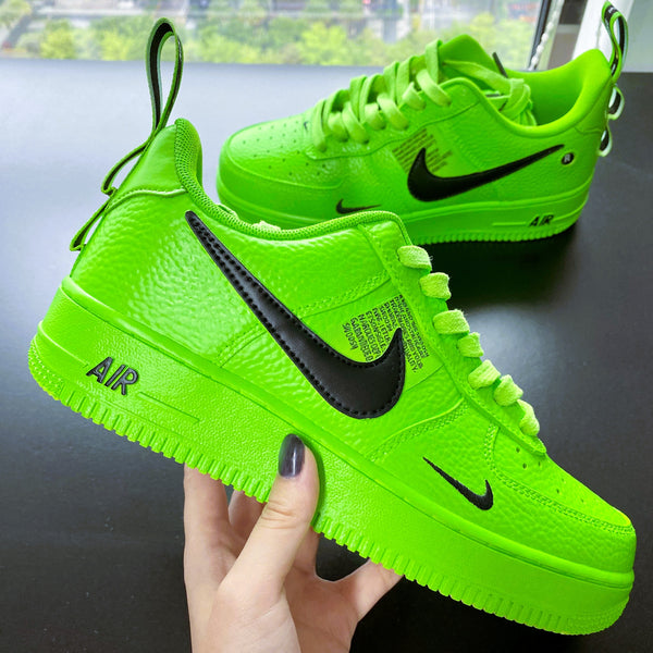 Fluorescent Green Custom Air Force 1
