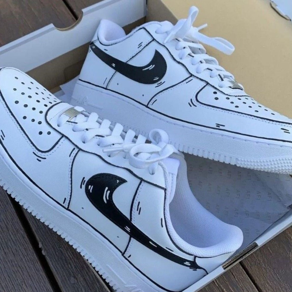 Black Line Custom Air Force 1