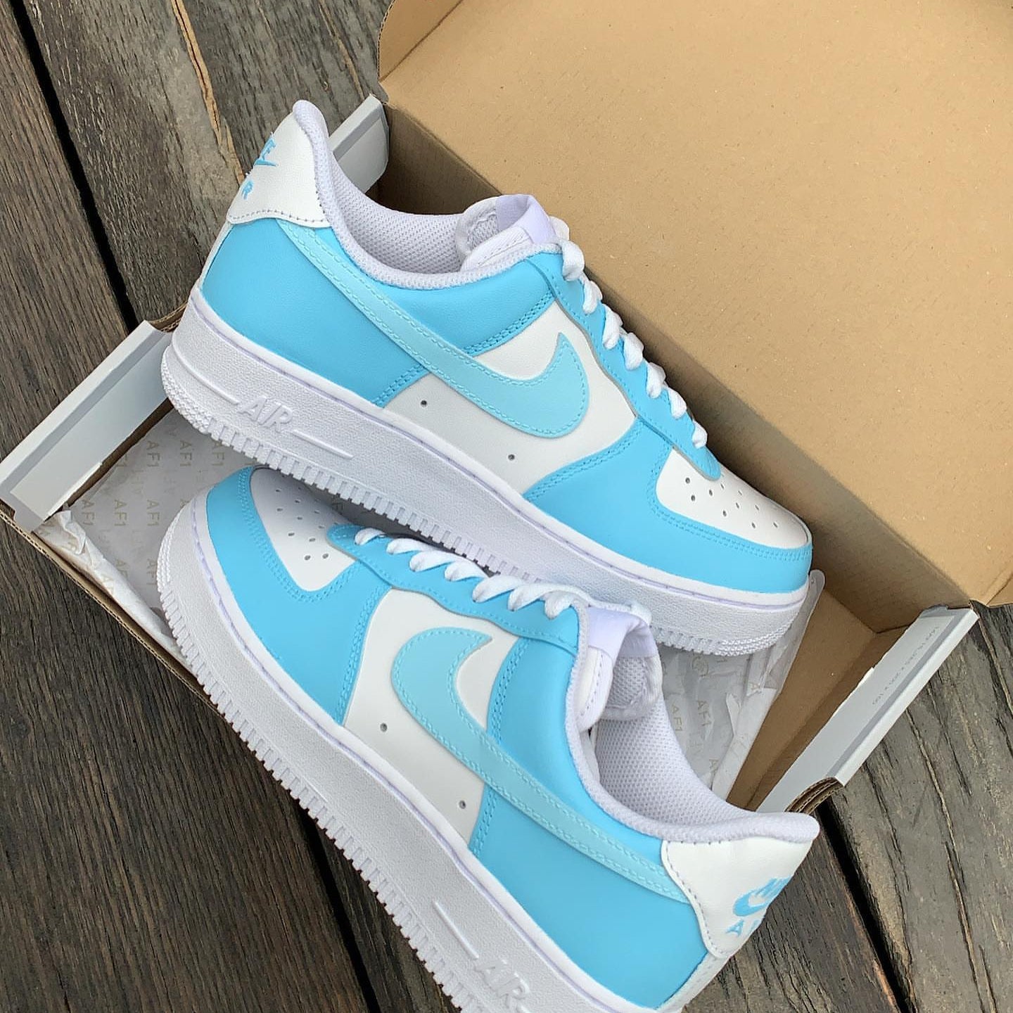 Ice Blue Custom Air Force 1