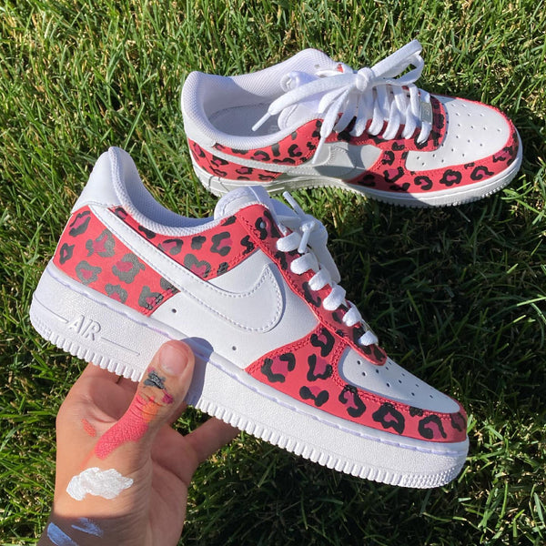 Pink Leopard Print Custom Air Force 1