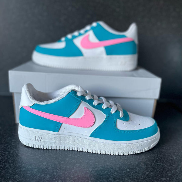 Blue and Pink Custom Air Force 1