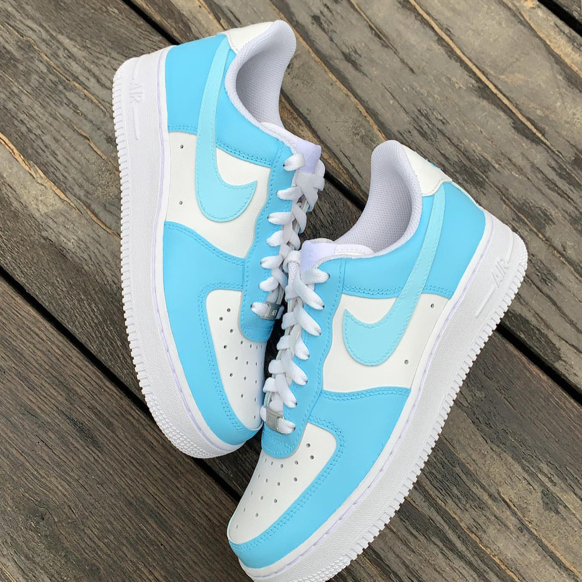 Ice Blue Custom Air Force 1 – unitecustom