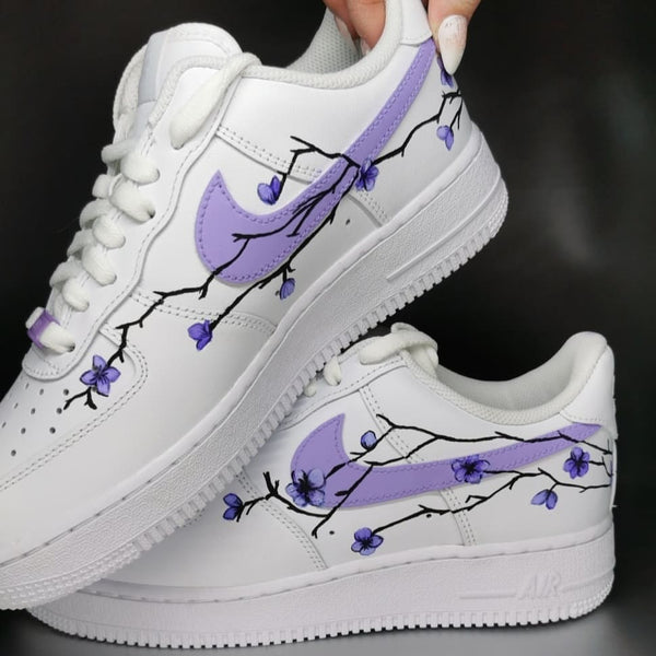 Purple Cherry Blossom Custom Air Force 1