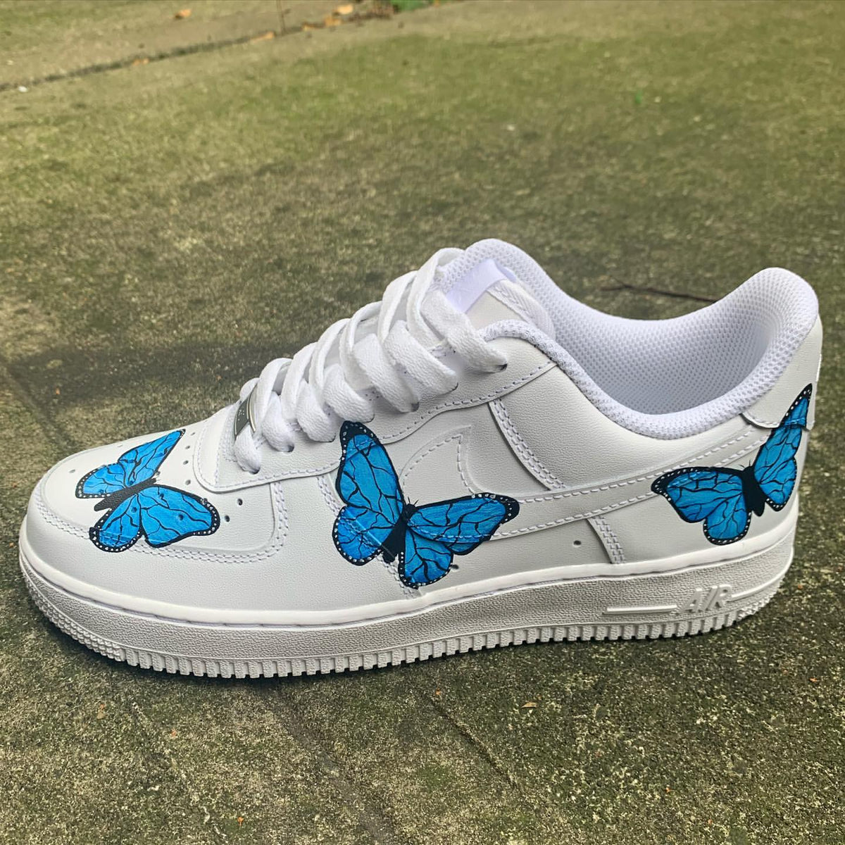 Blue Butterfly Custom Air Force 1 – unitecustom