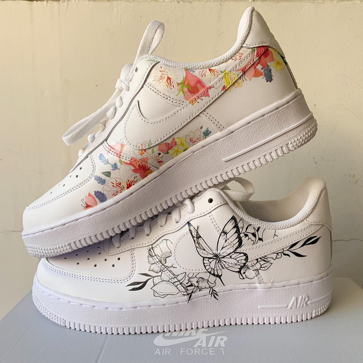 custom flower air forces