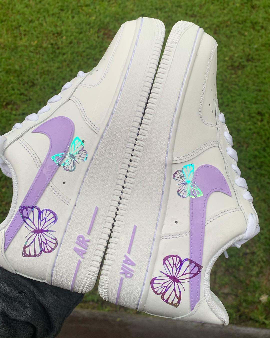 Purple Lilac Butterfly Custom Air Force 1