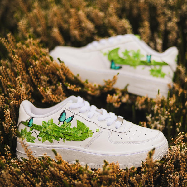 Green Blossoms Custom Air Force 1